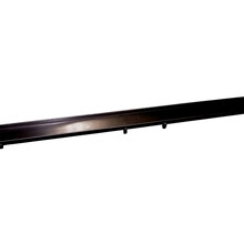 Tegelrooster Zwart Mat Omkeerbaar t.b.v.  Douchegoot 60x7 cm  RVS