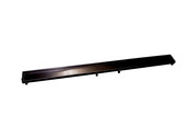 Tegelrooster Zwart Mat Omkeerbaar t.b.v.  Douchegoot 100x7 cm  RVS Tegelrooster Zwart Mat Omkeerbaar t.b.v.  Douchegoot 100x7 cm  RVS