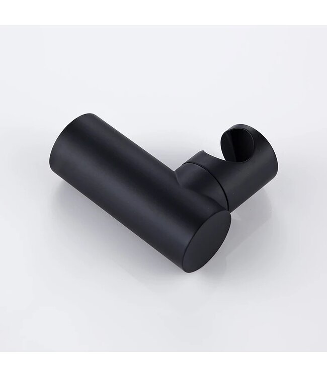 Douchekophouder Donna Zwart Mat Rond Kantelbaar Handdouche houder Verstelbaar Messing