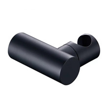 Douchekophouder Donna Zwart Mat Rond Kantelbaar Handdouche houder Verstelbaar Messing