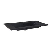 Wastafel Quartz Classic Mat Zwart 100x47x3 cm zonder kraangat Wastafel Quartz Classic Mat Zwart 100x47x3 cm zonder kraangat