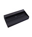 SANI-SUPPLY Wastafel Zwart Mat Quartz Trend 80x47x12 cm zonder kraangat  met overloop