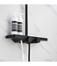 Regendouche set Motion Opbouw Mat Zwart Thermostaatkraan Glijstang Hoofddouche en Handdouche