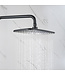 Regendouche set Motion Opbouw Mat Zwart Thermostaatkraan Glijstang Hoofddouche en Handdouche
