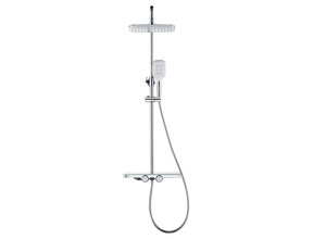 Regendouche set Motion Opbouw Chroom Thermostaatkraan Glijstang Hoofddouche en Handdouche