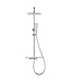 Regendouche set Motion Opbouw Chroom Thermostaatkraan Glijstang Hoofddouche en Handdouche