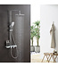 Regendouche set Motion Opbouw Chroom Thermostaatkraan Glijstang Hoofddouche en Handdouche
