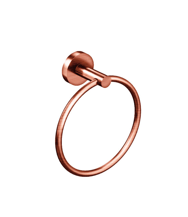 Handdoekring Rondo Zwart Mat 16cm