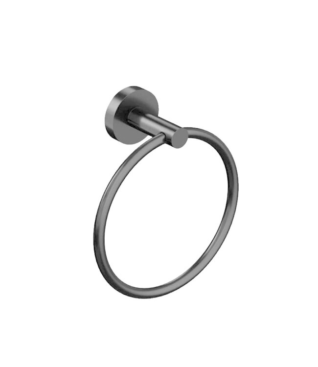 CREAVIT Handdoekring Rondo Geborsteld koper 16cm