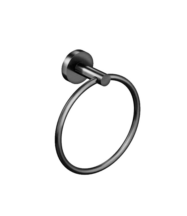 Handdoekring Rondo Geborsteld koper 16cm