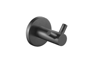 Handdoekhaak Dubbel Rondo Gunmetal Messing