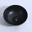 Waskom Opbouw Sienna Rond 28x10cm Keramiek Mat Zwart