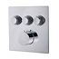 Douchekraan Caral Klik Pro Compleet met inbouwdeel Thermostatisch Inbouw Glans Chroom 3-weg