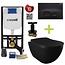 CREAVIT Creavit toiletset Zwart - Randloos Hangtoilet Freedom met bidet zwart mat bidet incl. soft close toiletbril