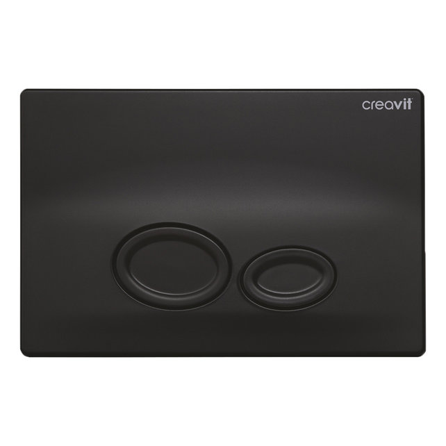Creavit toiletset Zwart  - Randloos Hangtoilet Freedom met bidet zwart mat bidet incl. soft close toiletbril Creavit toiletset Zwart  - Randloos Hangtoilet Freedom met bidet zwart mat bidet incl. soft close toiletbril