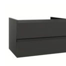 Wastafelonderkast Sally Garda Walnoot 100cm 96x45,5x50cm 2x Softclose lades MDF Voorgemonteerd