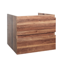 Wastafelonderkast Sally Garda Walnoot 60cm 56x45,5x50cm 2x Softclose lades MDF Voorgemonteerd