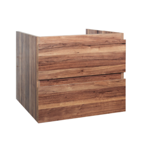 Wastafelonderkast Sally Garda Walnoot 60cm 56x45,5x50cm 2x Softclose lades MDF Voorgemonteerd