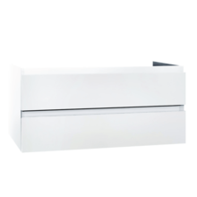 Wastafelonderkast Sally Mat Wit 120cm 118x45,5x50cm 2x Softclose lades MDF Voorgemonteerd