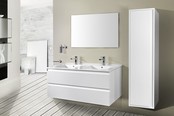 Wastafelonderkast Sally Mat Wit 120cm 118x45,5x50cm 2x Softclose lades MDF Voorgemonteerd Wastafelonderkast Sally Mat Wit 120cm 118x45,5x50cm 2x Softclose lades MDF Voorgemonteerd