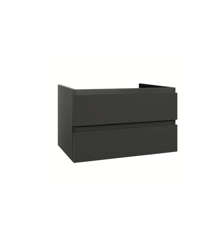 Wastafelonderkast Sally Mat Wit 100cm 96x45,5x50cm 2x Softclose lades MDF Voorgemonteerd