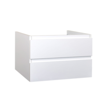 Wastafelonderkast Sally Mat Wit 100cm 96x45,5x50cm 2x Softclose lades MDF Voorgemonteerd