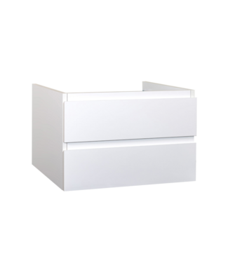CREAVIT Wastafelonderkast Sally Mat Wit 100cm 96x45,5x50cm 2x Softclose lades MDF Voorgemonteerd