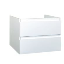 Wastafelonderkast Sally Mat Wit 80cm 76x45,5x50cm 2x Softclose lades MDF Voorgemonteerd