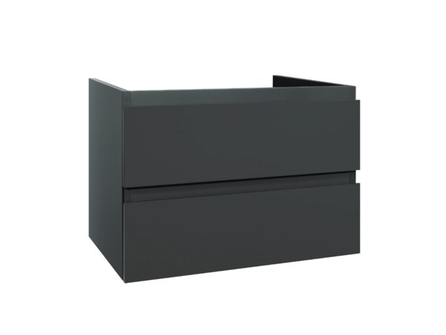 Wastafelonderkast Sally Mat Wit 80cm 76x45,5x50cm 2x Softclose lades MDF Voorgemonteerd Wastafelonderkast Sally Mat Wit 80cm 76x45,5x50cm 2x Softclose lades MDF Voorgemonteerd