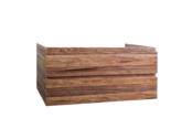 Wastafelonderkast Sally Hoogglans Wit 120cm 118x45,5x50cm 2x Softclose lades MDF Voorgemonteerd