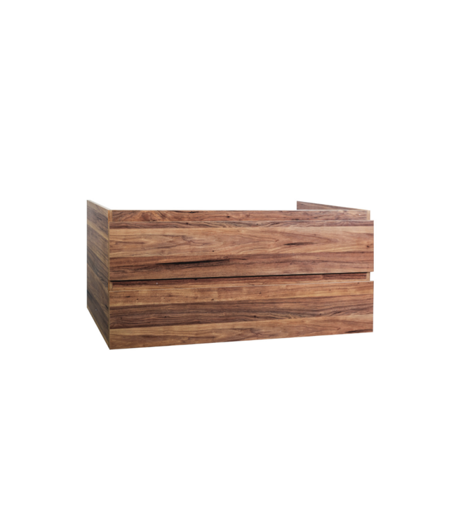 Wastafelonderkast Sally Hoogglans Wit 120cm 118x45,5x50cm 2x Softclose lades MDF Voorgemonteerd