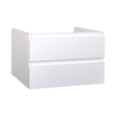 Wastafelonderkast Sally Hoogglans Wit 100cm 96x45,5x50cm 2x Softclose lades MDF Voorgemonteerd