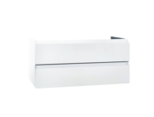 Wastafelonderkast Sally Mat Zwart 120cm 118x45,5x50cm 2x Softclose lades MDF Voorgemonteerd