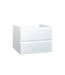 Wastafelonderkast Sally Mat Zwart 80cm 76x45,5x50cm 2x Softclose lades MDF Voorgemonteerd