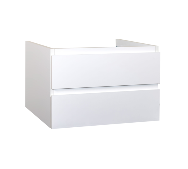 Wastafelonderkast Sally Mat Grijs 100cm 96x45,5x50cm 2x Softclose lades MDF Voorgemonteerd
