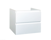 Wastafelonderkast Sally Mat Grijs 60cm 56x45,5x50cm 2x Softclose lades MDF Voorgemonteerd