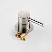 Omstelkraan warm en koud inbouw Bidetkraan RVS tbv bidettoilet Douchewc bidetdouche Omstelkraan warm en koud inbouw Bidetkraan RVS tbv bidettoilet Douchewc bidetdouche