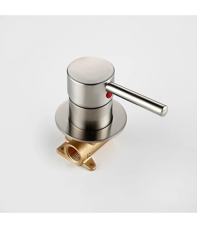 Omstelkraan warm en koud inbouw Bidetkraan RVS tbv bidettoilet Douchewc bidetdouche