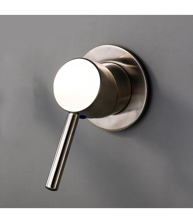 Omstelkraan warm en koud inbouw Bidetkraan RVS tbv bidettoilet Douchewc bidetdouche