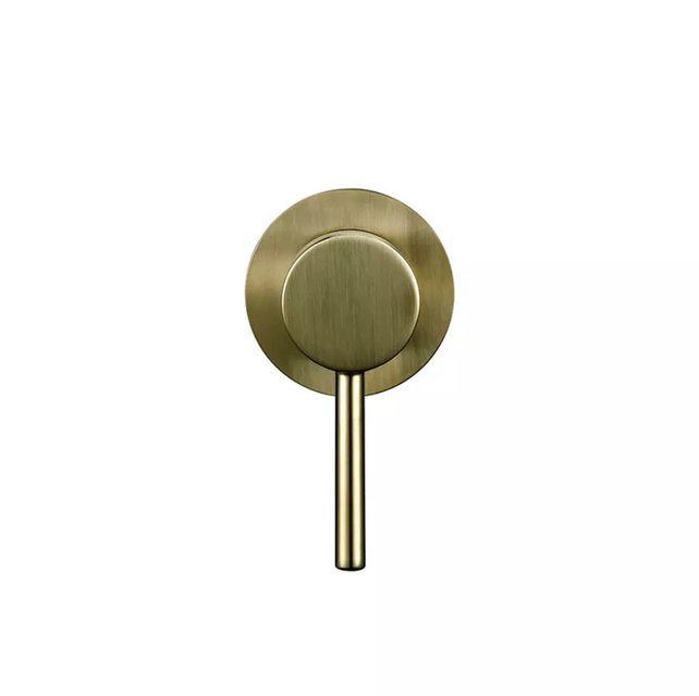 Omstelkraan warm en koud inbouw Bidetkraan Geborsteld Goud tbv bidettoilet Douchewc bidetdouche