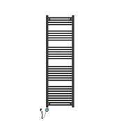 Handdoekradiator Elektrisch 180x55cm - Mat zwart  900 Watt 220V - 27 Bar