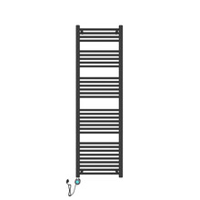 Handdoekradiator Elektrisch 180x55cm - Mat zwart  900 Watt 220V - 27 Bar