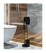 Toiletbutler Staand 18x19.5x64.7cm Zwart/Bruin