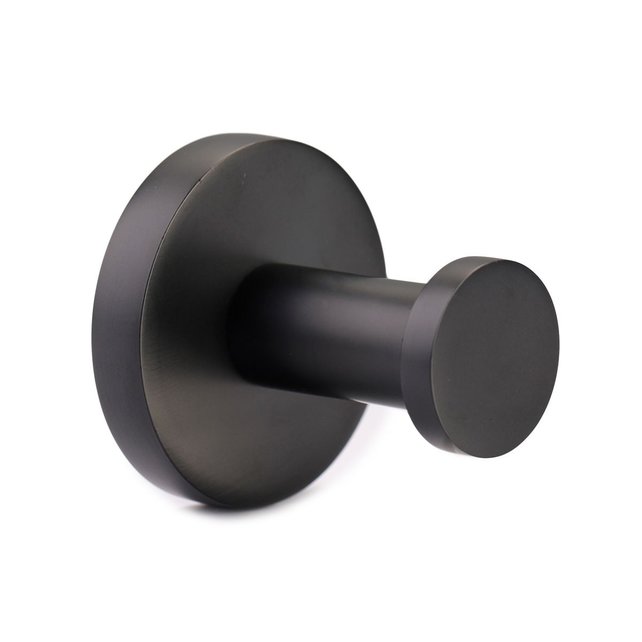 Handdoekhaak Rondo Mat Zwart