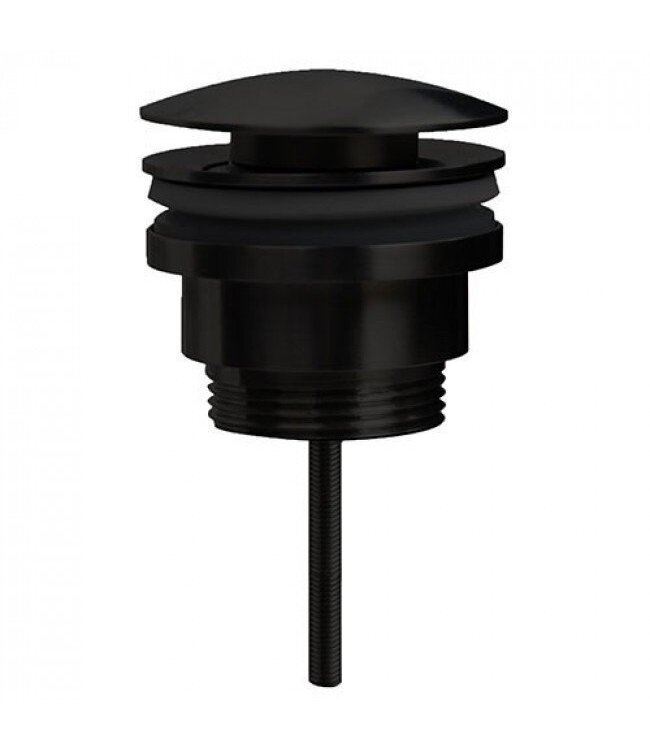 Fonteinset Rhea Rechthoek Links 36.5x18x9cm Toiletkraan Hendel Clickwaste Sifon Mat Zwart