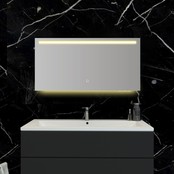 Badkamerspiegel Ambi 120x60cm Geintegreerde LED Verlichting Verwarming Anti Condens Touch Lichtschakelaar Dimbaar Badkamerspiegel Ambi 120x60cm Geintegreerde LED Verlichting Verwarming Anti Condens Touch Lichtschakelaar Dimbaar