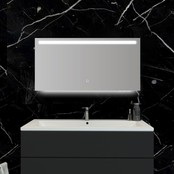 Badkamerspiegel Ambi 120x60cm Geintegreerde LED Verlichting Verwarming Anti Condens Touch Lichtschakelaar Dimbaar Badkamerspiegel Ambi 120x60cm Geintegreerde LED Verlichting Verwarming Anti Condens Touch Lichtschakelaar Dimbaar