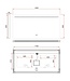 Badkamerspiegel Ambi 120x60cm Geintegreerde LED Verlichting Verwarming Anti Condens Touch Lichtschakelaar Dimbaar