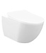Creavit FE322 Randloos Hangtoilet met Bidet Mat Antraciet met softclose toiletbril 51x35,5x29cm