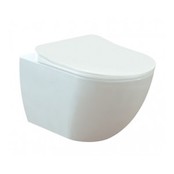 Creavit FE322 Randloos Hangtoilet met Bidet Mat Antraciet met softclose toiletbril 51x35,5x29cm Creavit FE322 Randloos Hangtoilet met Bidet Mat Antraciet met softclose toiletbril 51x35,5x29cm